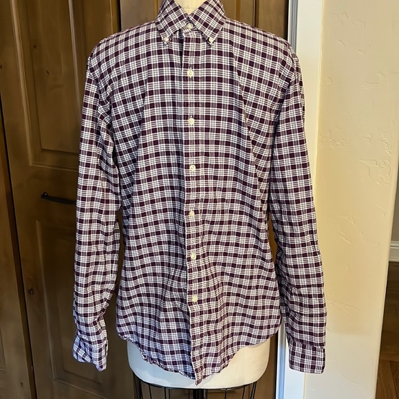 POLO RALPH LAUREN PLAID OXFORD SHIRT - Picture 1 of 5